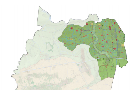 Ligging wierdenlandschap (Bron: Libau)