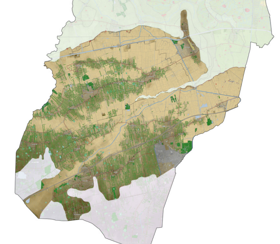 Ligging wierdenlandschap (Bron: Libau)